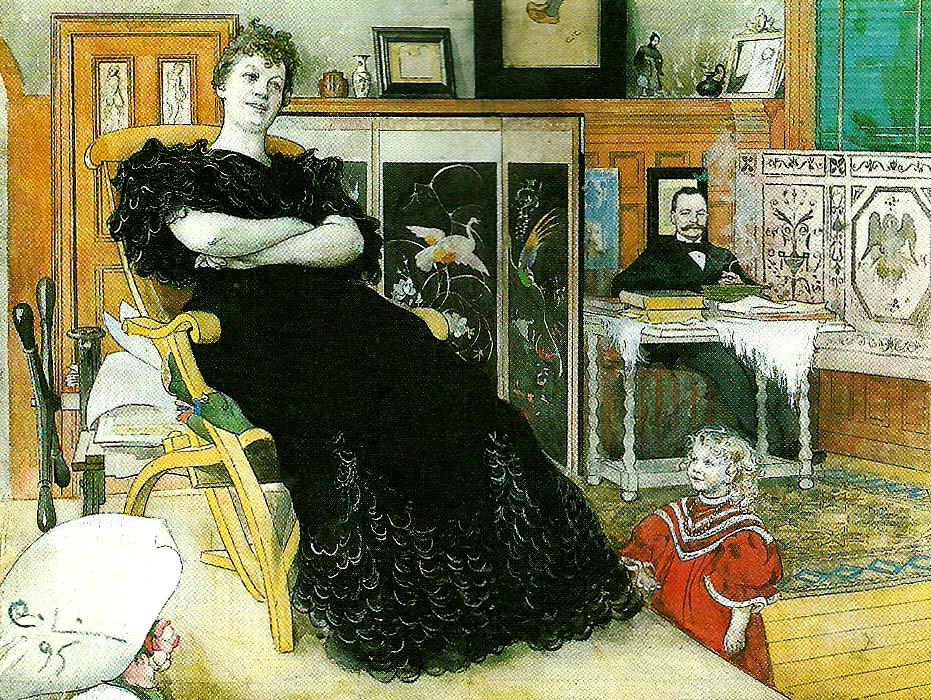 Carl Larsson anna norrie med familj